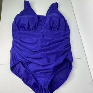 Lands End ONE-PIECE BATHING SUIT WOMENS SIZE 18W purple